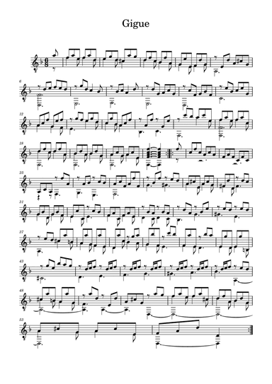 Suite 5 Gigue