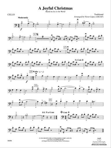 A Joyful Christmas: Cello