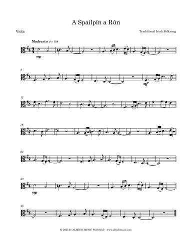 A Spailpin A Run for Viola