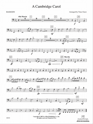 A Cambridge Carol: Bassoon