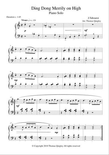 Ding Dong Merrily on High