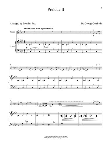 Prelude II (Andante Con Moto E Poco Rubato)