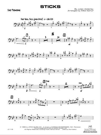Sticks: 2nd Trombone