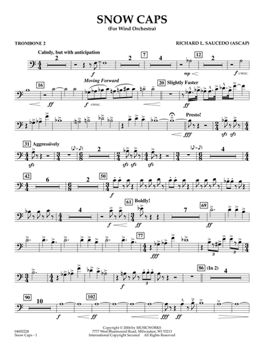 Snow Caps - Trombone 2