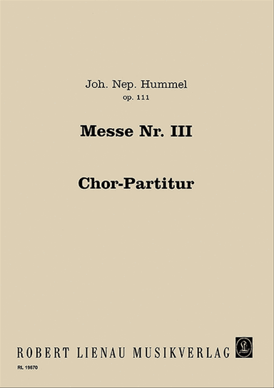 Mass No. 3 in D major