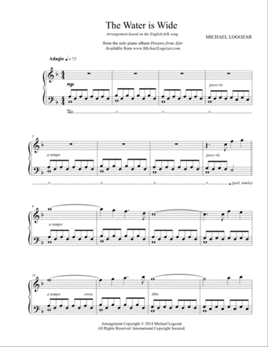 The Water is Wide - traditional folk song - Michael Logozar