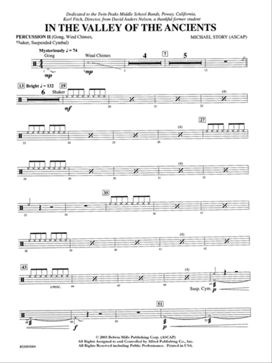 In the Valley of the Ancients: 2nd Percussion