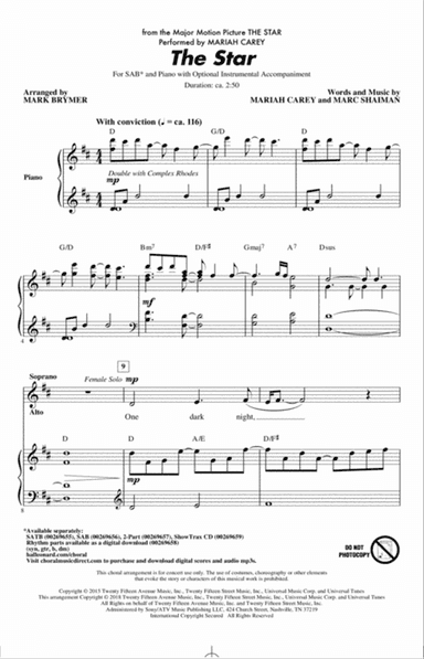 The Star (arr. Mark Brymer)