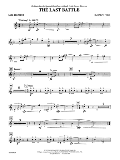 The Last Battle: 1st B-flat Trumpet