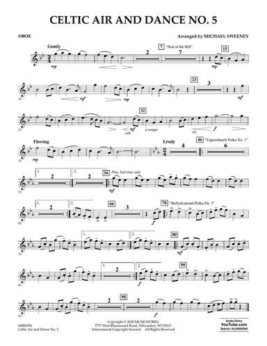Celtic Air and Dance No. 5 - Oboe