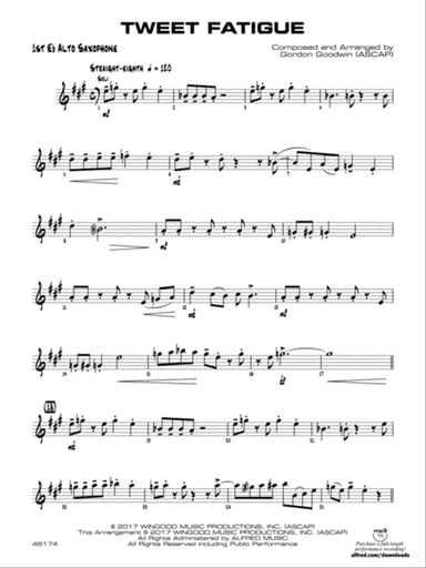 Tweet Fatigue: E-flat Alto Saxophone