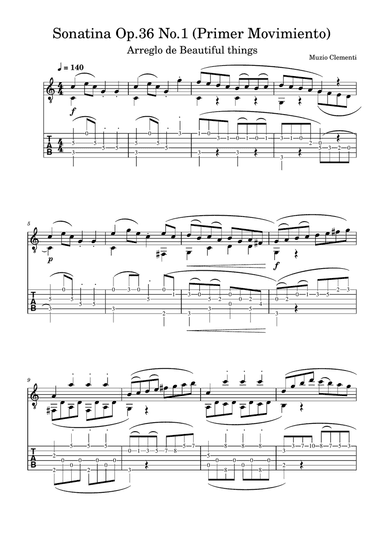 Sonatina Op.36 No.1 (Primer Movimiento)-Muzio Clementi