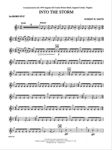 Into the Storm: 1st F Horn