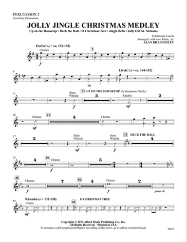 Jolly Jingle Christmas Medley: 2nd Percussion