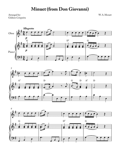 Minuet (from Don Giovanni)