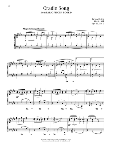 Cradle Song, Op. 68, No. 5