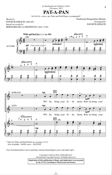 Pat-A-Pan (arr. David Rasbach)