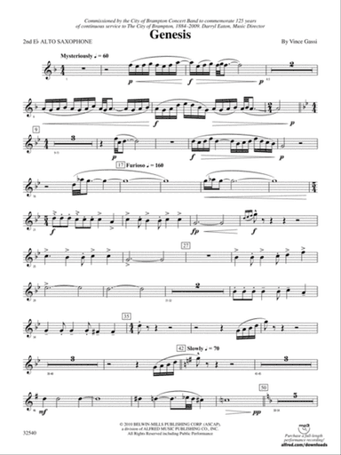 Genesis: 2nd E-flat Alto Saxophone