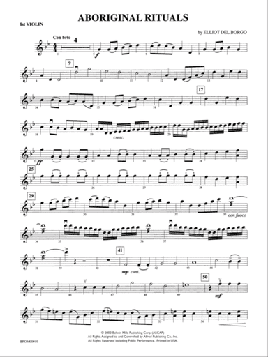 Aboriginal Rituals: 1st Violin