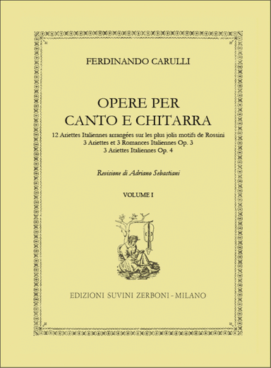 Opere per canto e chitarra volume I
