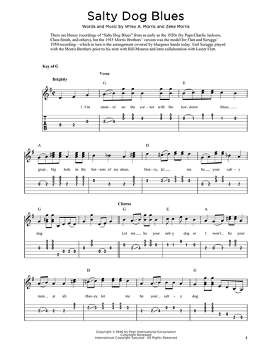 Salty Dog Blues (arr. Fred Sokolow)
