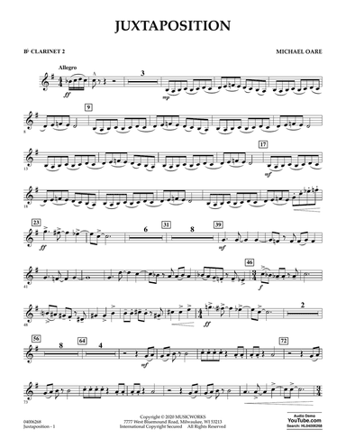 Juxtaposition - Bb Clarinet 2