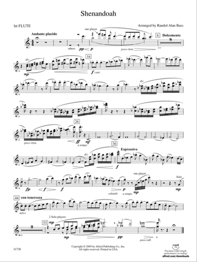 Shenandoah: Flute