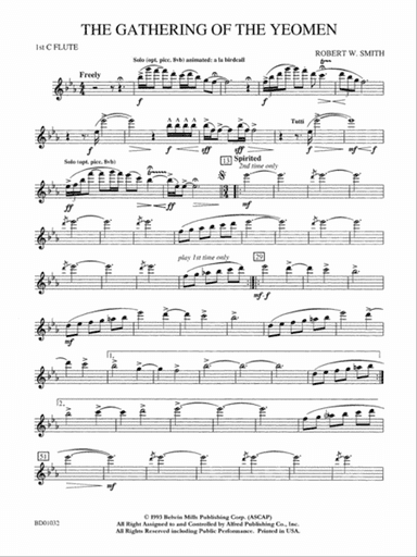 The Gathering of the Yeomen: Flute