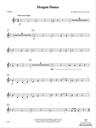 Dragon Dance: 1st F Horn