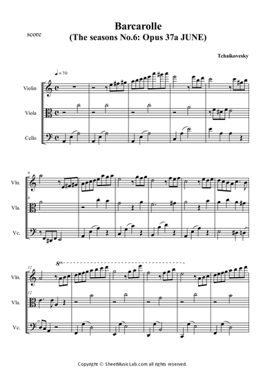 Baracarolle (The seasons No.6: Opus 37a JUNE)