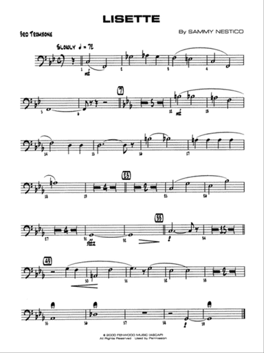 Lisette: 3rd Trombone