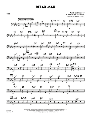 Relax Max (arr. Rick Stitzel) - Bass