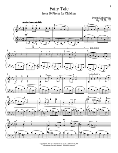 Fairy Tale, Op. 27, No. 20