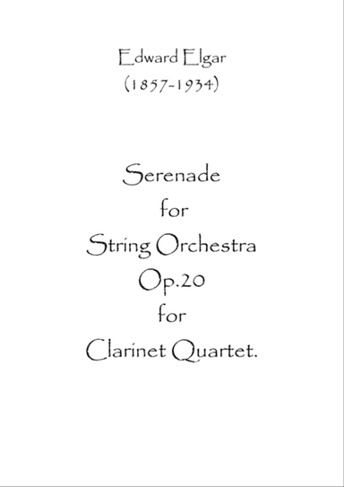 Serenade for Strings Op.20
