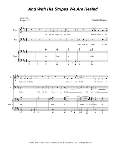 And With His Stripes We Are Healed (Duet for Tenor and Bass Solo)
