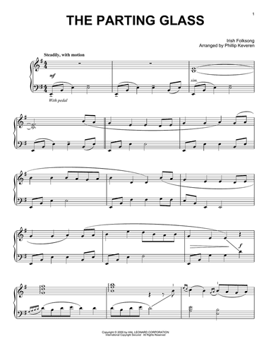 The Parting Glass (arr. Phillip Keveren)