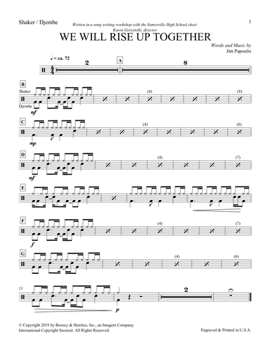 We Will Rise Up Together - Percussion