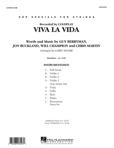 Viva La Vida - Full Score