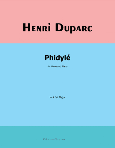 Phidylé, by Henri Duparc, in A flat Major
