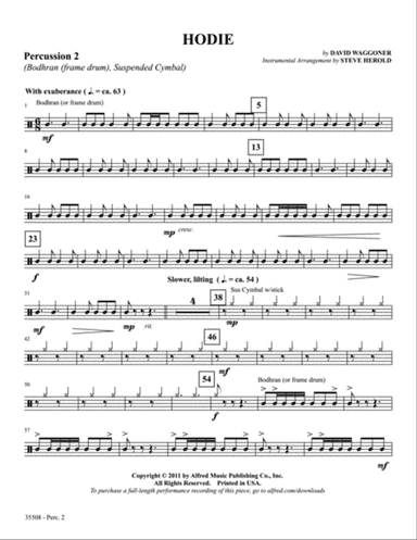 Hodie: 2nd Percussion