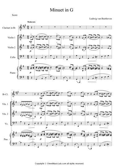 Minuet in G major