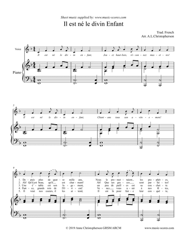 Il est né, le divin enfant - F major