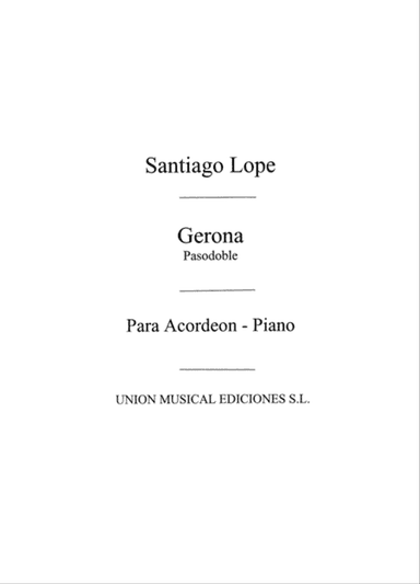 Gerona, Pasodoble
