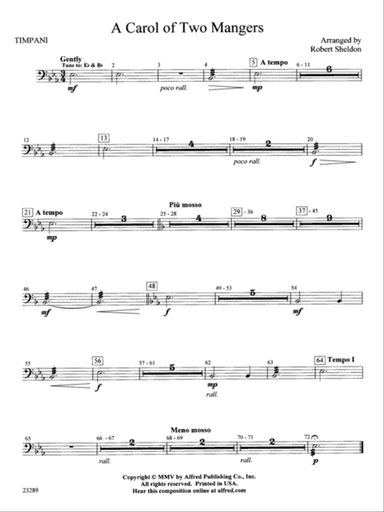 A Carol of Two Mangers: Timpani