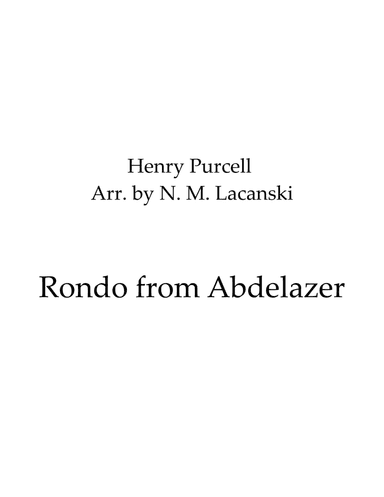 Rondo from Abdelazer
