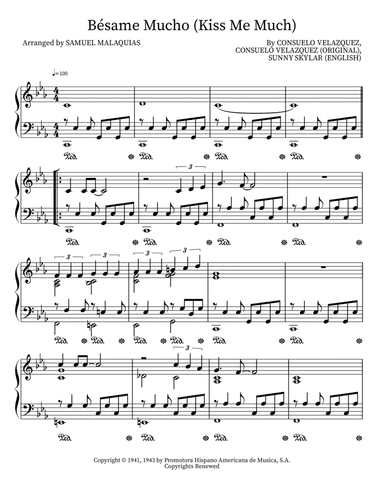 Bésame Mucho (Kiss Me Much)