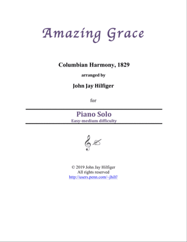 Amazing Grace for Piano