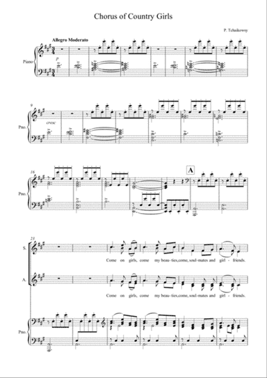 Chorus of Country Girls from Eugene Onegin
