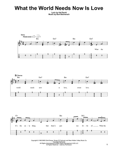 What The World Needs Now Is Love