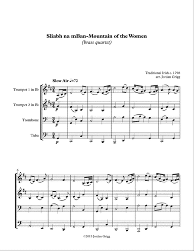 Sliabh na mBan - Mountain of the Women (brass quartet)
